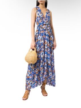 Misa Los Angeles Dominika Pansy Print Dress